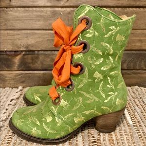 Fluevog East End Gladstone Mid-Calf Lace-Up Boot